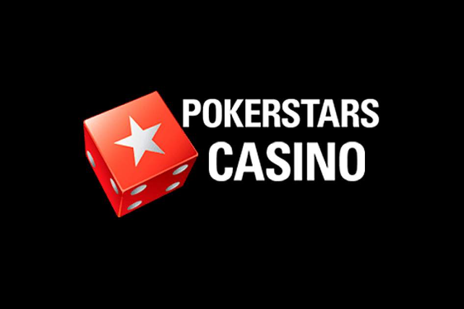 PokerStars Casino logo with red dice.