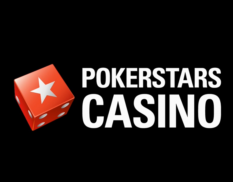 PokerStars Casino logo with dice design.