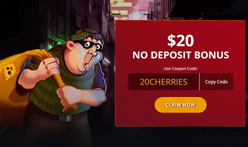 $20 no deposit bonus promotion graphic