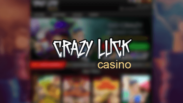 "Crazy Luck Casino logo and interface"